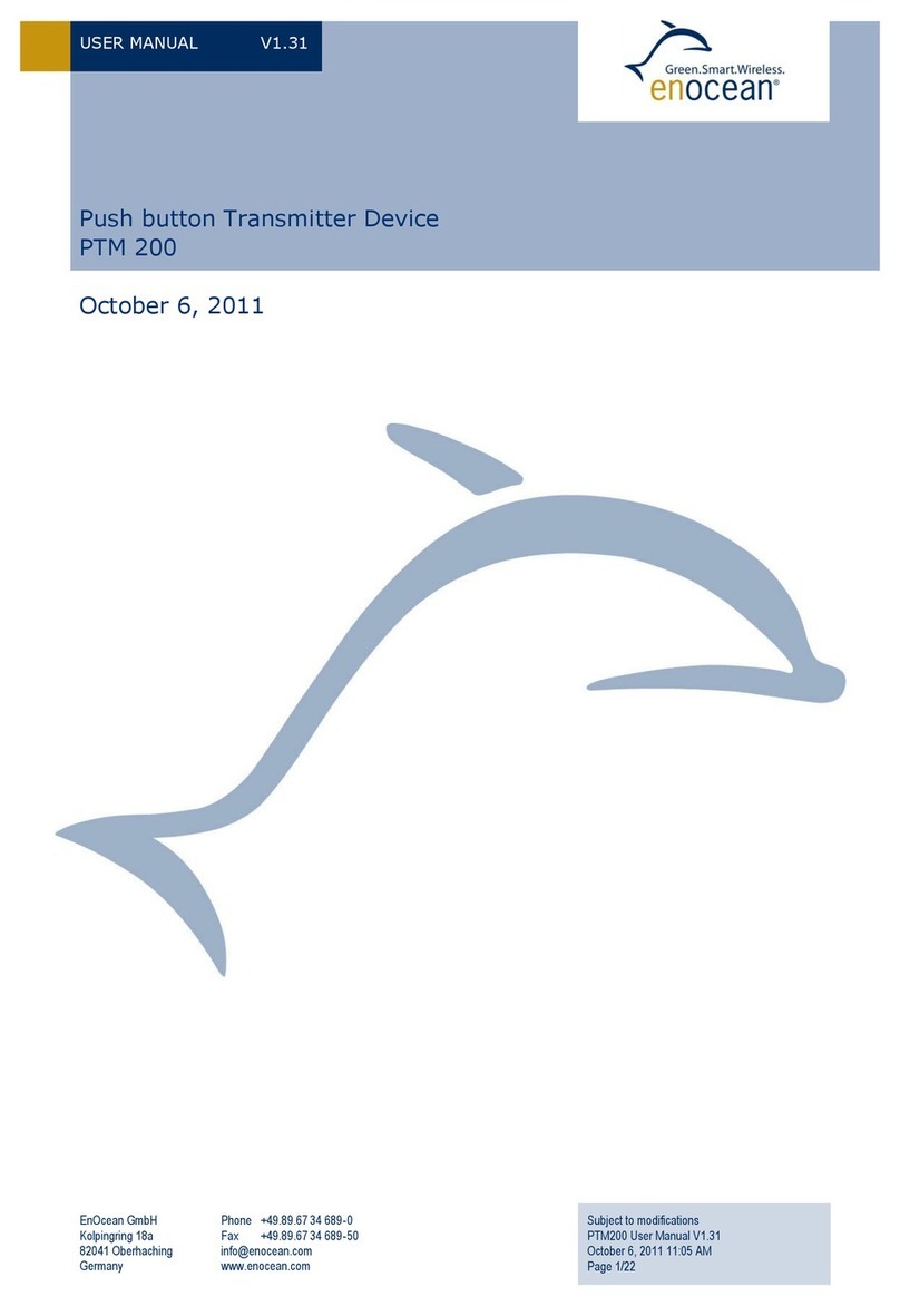 EnOcean PTM200 User manual