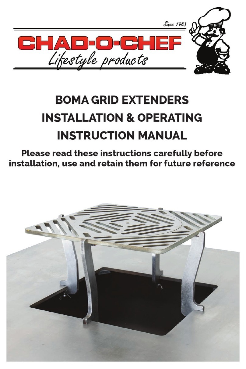 CHAD-O-CHEF BOMA GRID EXTENDER Installation & operating instruction manual CHAD-O-CHEF BOMA GRID EXTENDER Installation & operating instruction manual