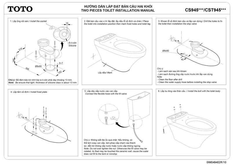 Toto CS945 Series User manual