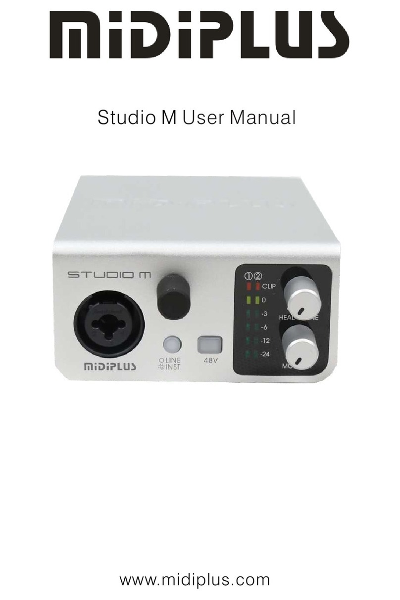 midiplus STUDIO M User manual
