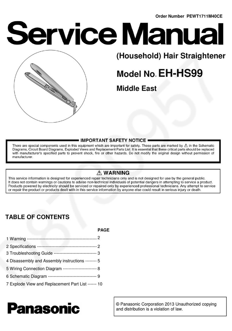 Panasonic nanoe EH-HS99 Service manual