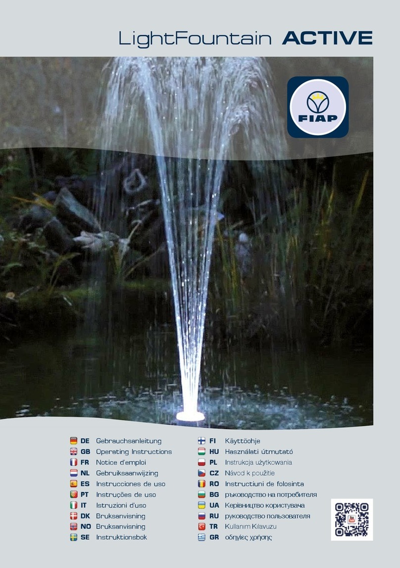 Fiap LightFountain ACTIVE operating instructions Fiap LightFountain ACTIVE operating instructions
