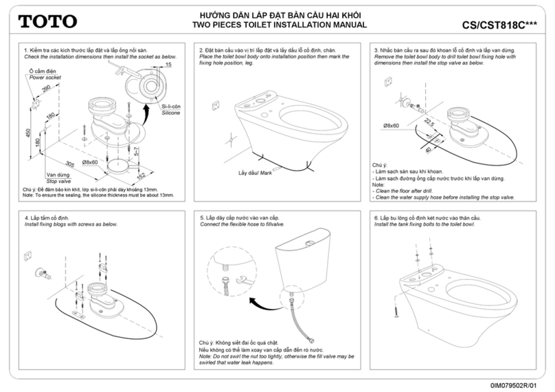 Toto CS818C Series User manual