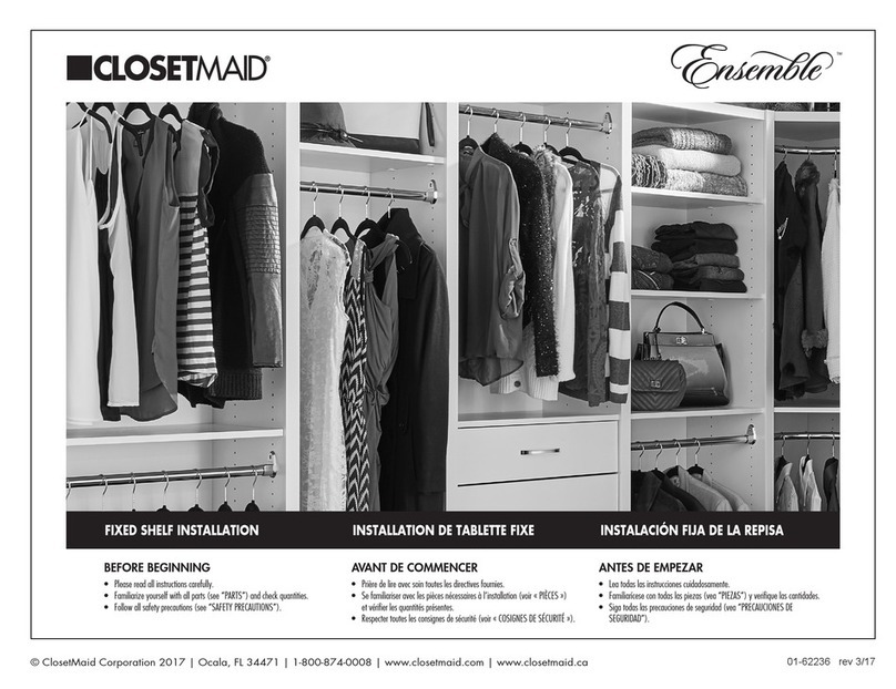Closet Maid Ensemble User manual
