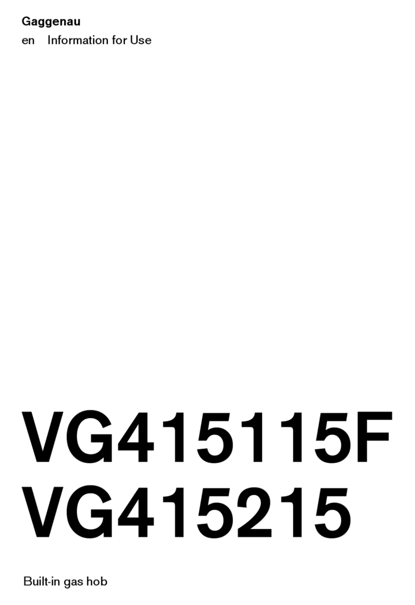 Gaggenau VG415115F Specification sheet