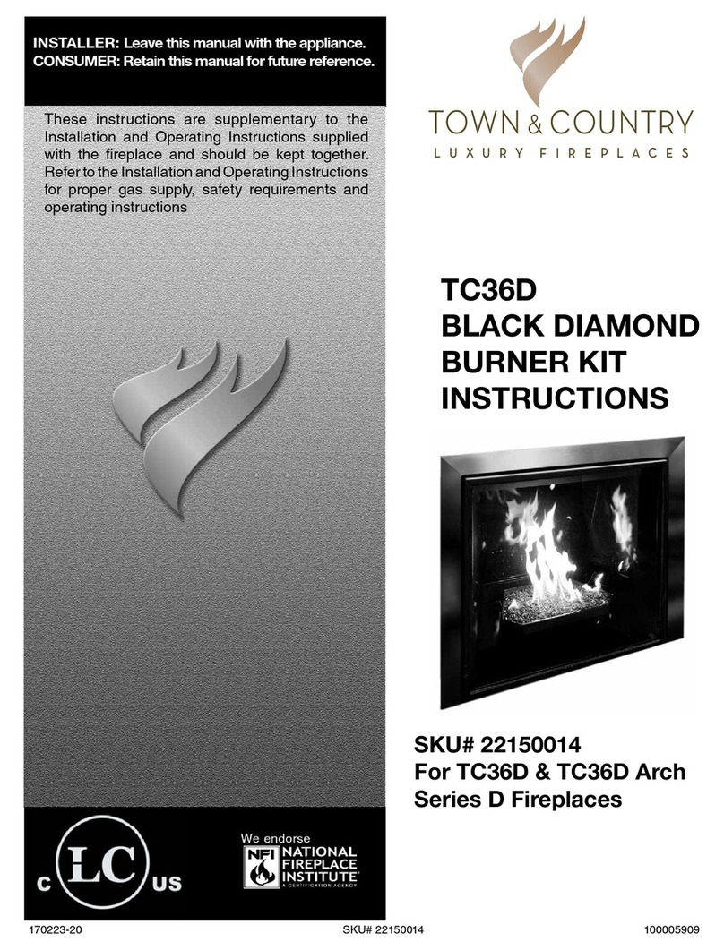 Town & Country Fireplaces 22150014 instructions Town & Country Fireplaces 22150014 instructions