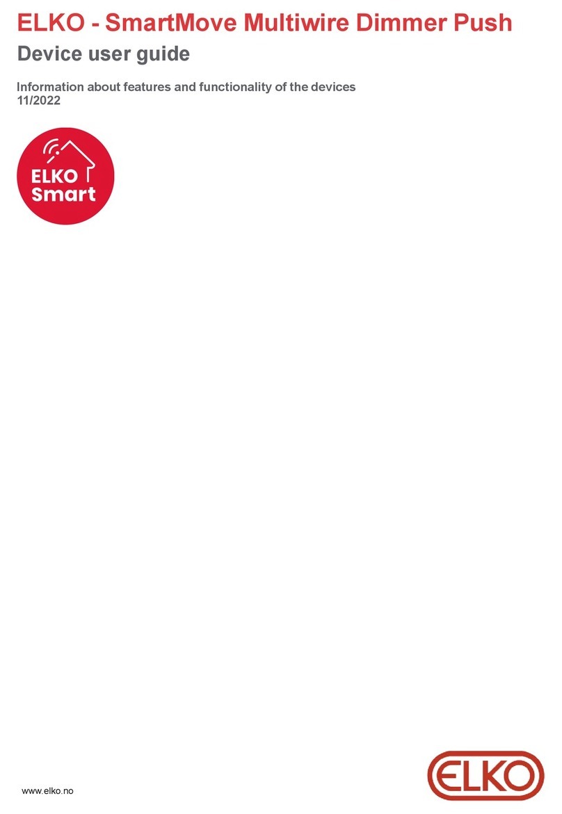 Elko SmartMove Multiwire Dimmer Push User manual