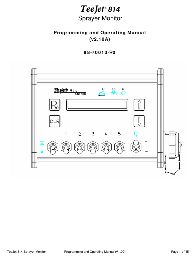 TeeJet 814 Programming and operating manual