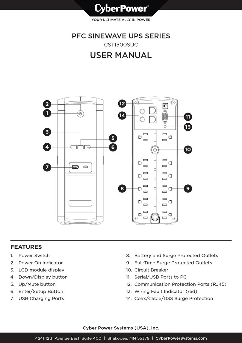CyberPower CST1500SUC user manual CyberPower CST1500SUC user manual