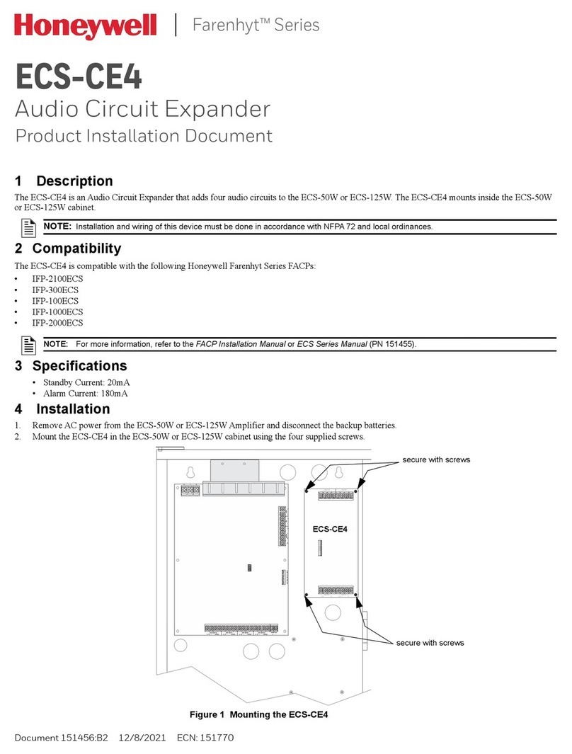 Honeywell Farenhyt ECS-CE4 Technical manual