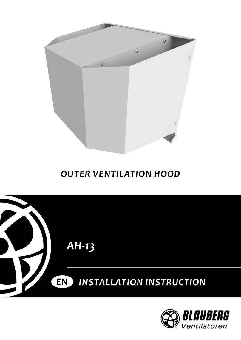 BLAUBERG Ventilatoren AH-13 Installation instruction