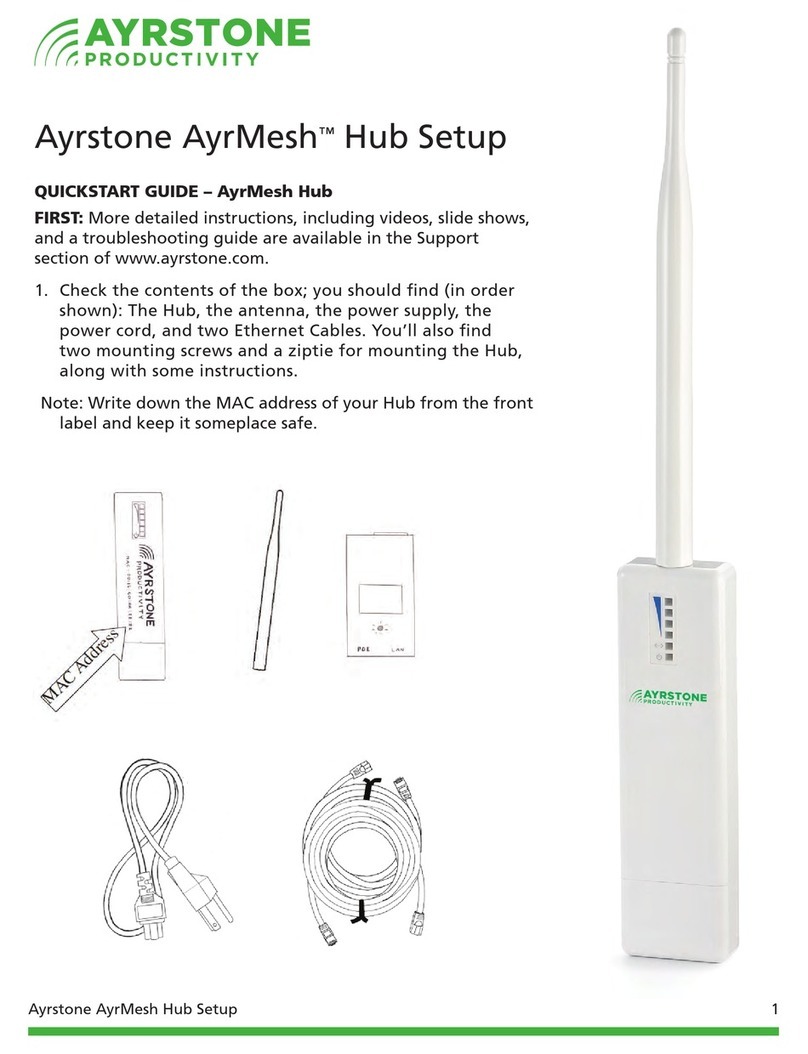 AYRSTONE AyrMesh Hub Setup manual