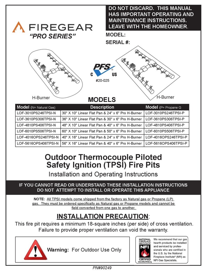 Firegear PRO Series User manual