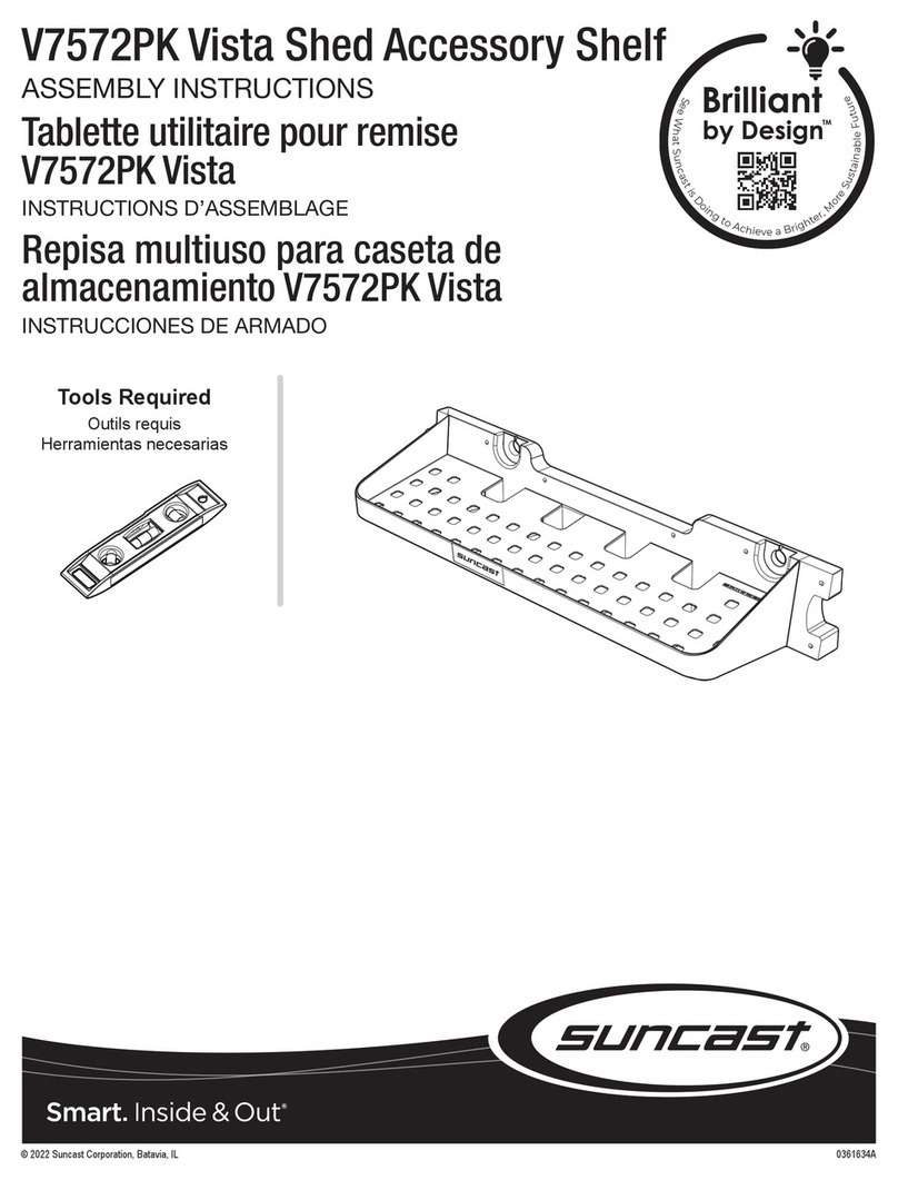 Suncast Vista V7572PK User manual