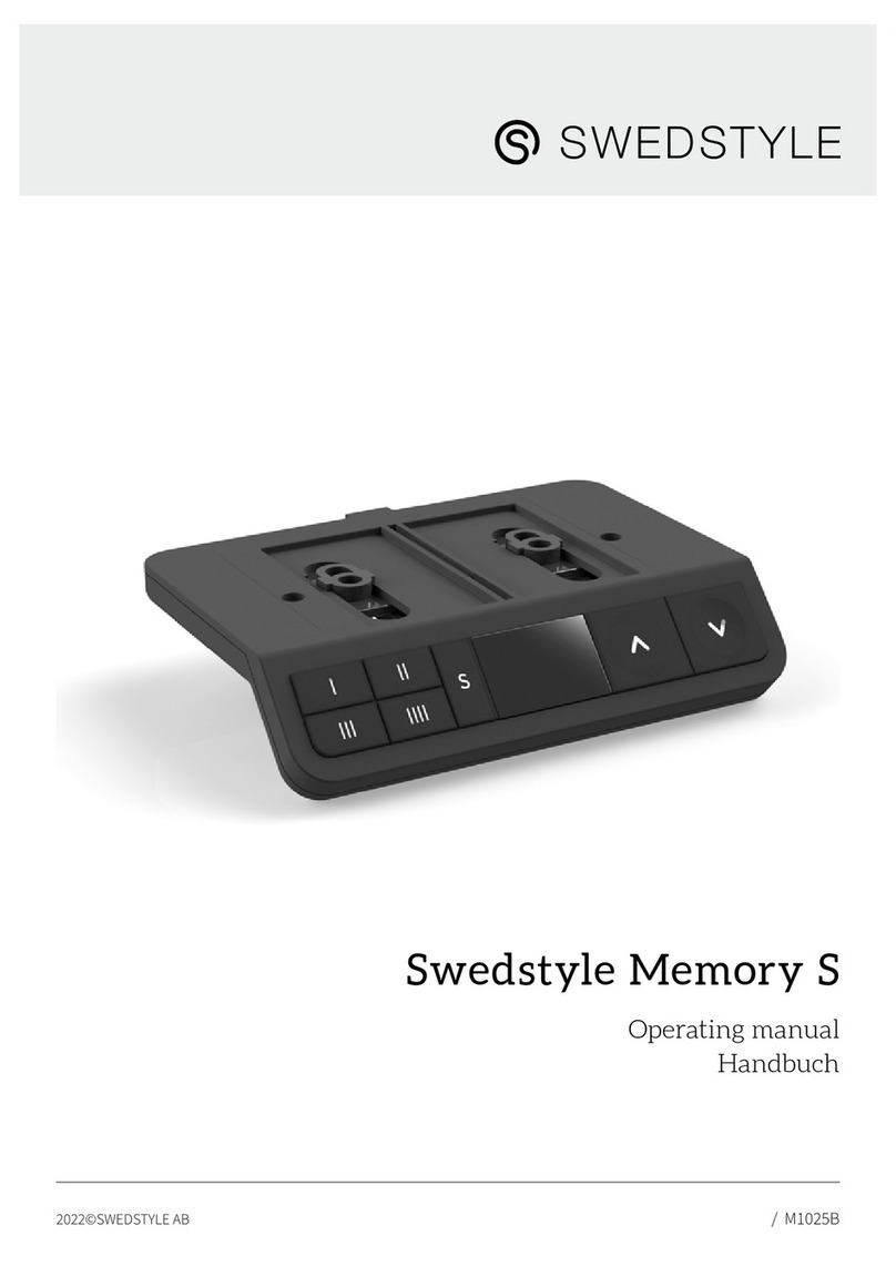 Swedstyle Memory S operating manual