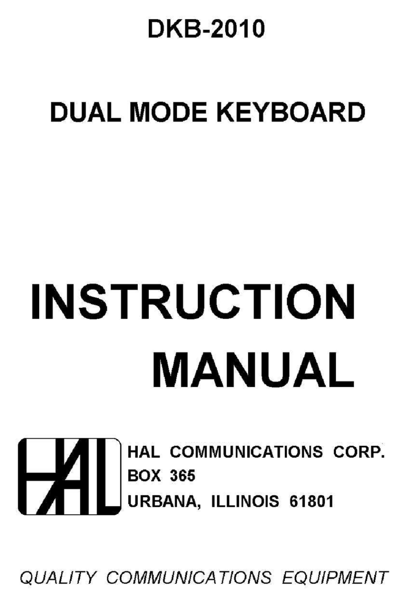 Hal Communications DKB-2010 instruction manual