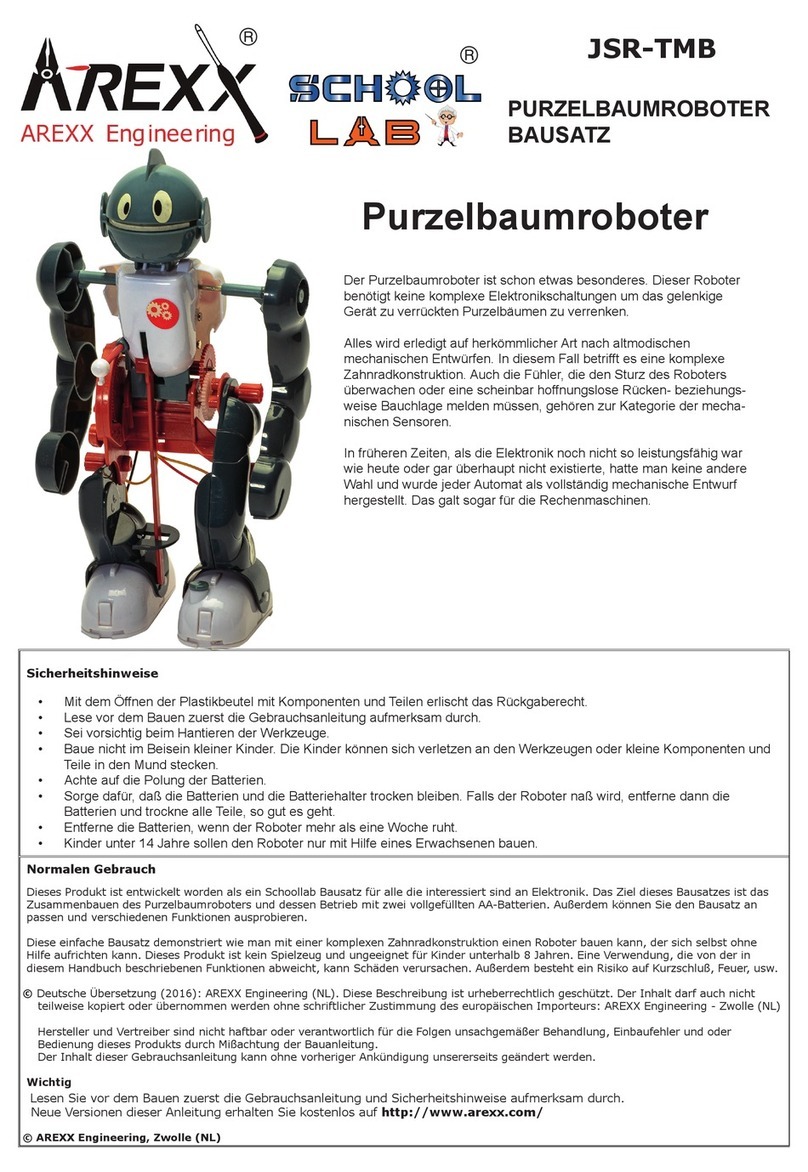 Arexx SCHOOL LAB Tumbling robot manual
