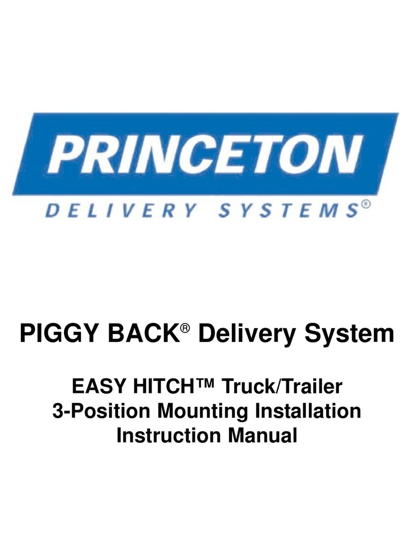 Princeton PIGGY BACK EASY HITCH instruction manual