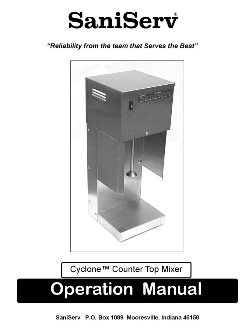 SaniServ Cyclone Operation manual