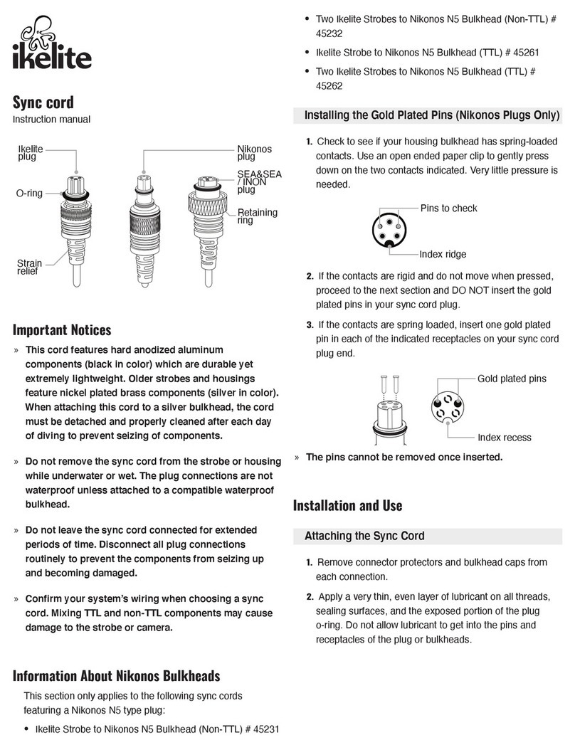 Ikelite Sync cord User manual Ikelite Sync cord User manual