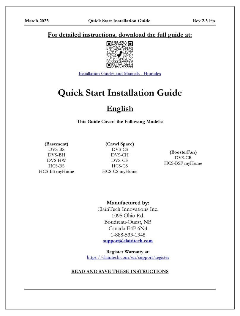 ClairiTech Innovations DVS-BS Quick start installation guide