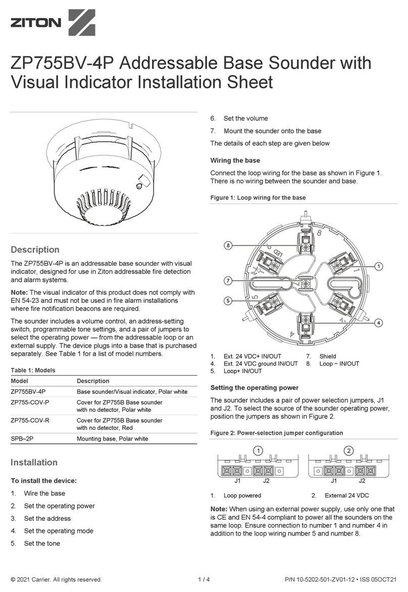 Ziton ZP755BV-4P Assembly instructions