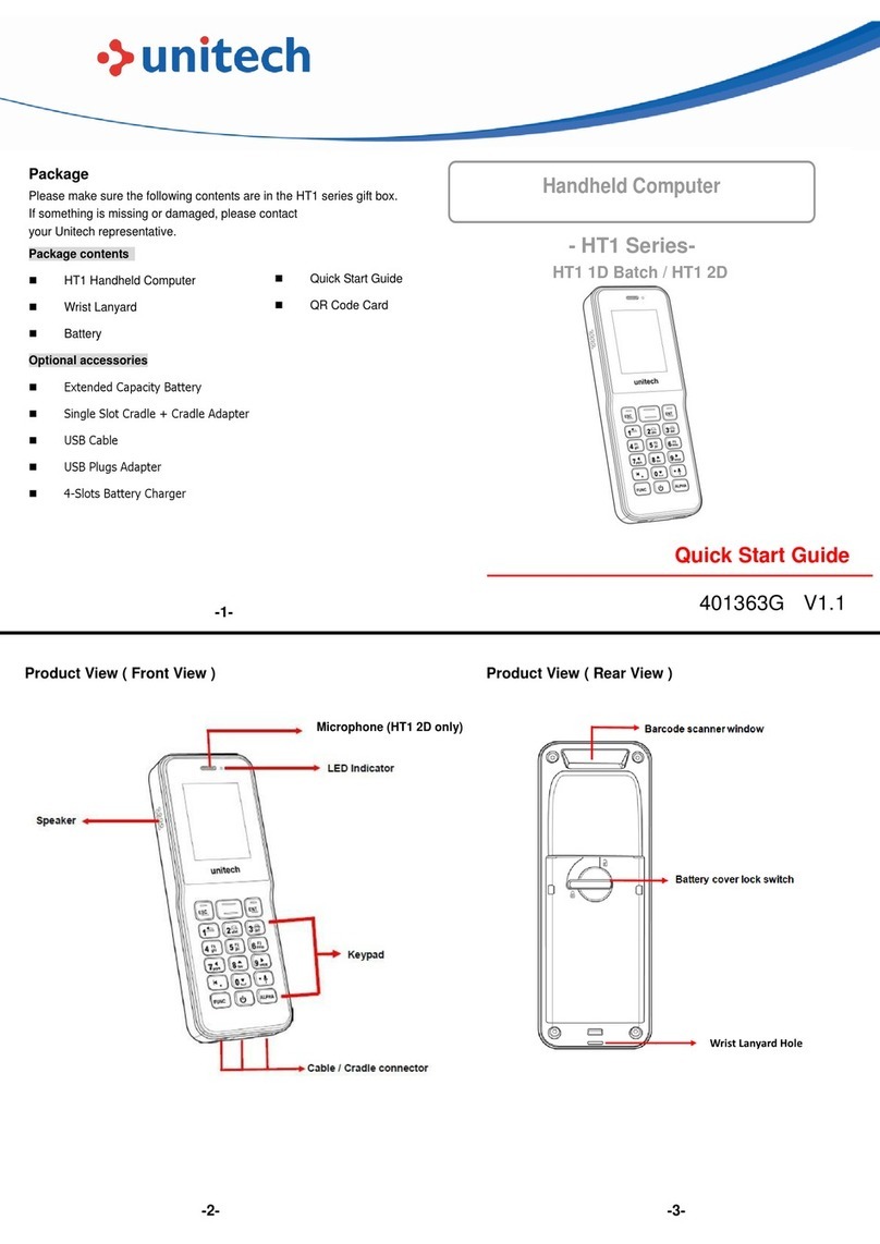 Unitech HT 1 quick start guide