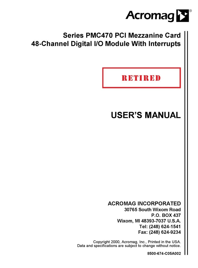 Acromag PMC470 Series user manual