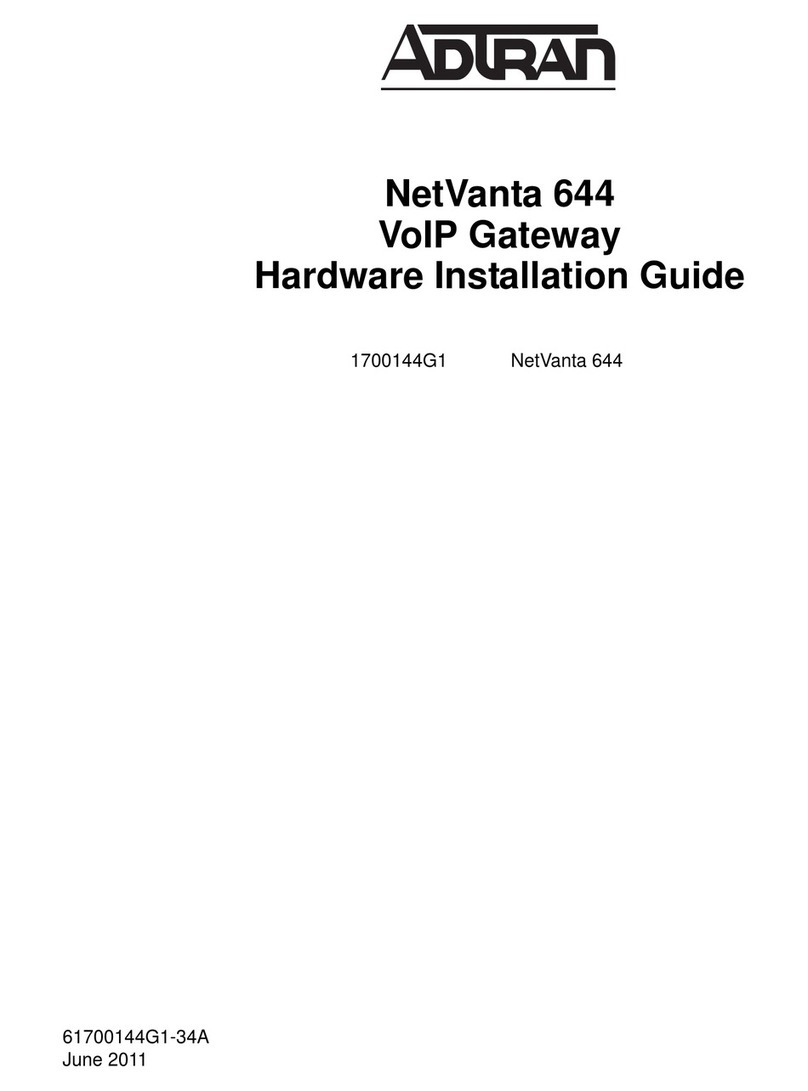 ADTRAN NetVanta 644 Hardware installation guide