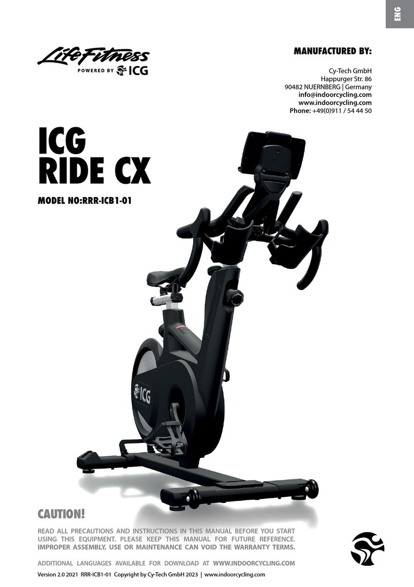 Life Fitness ICG RIDE CX User manual