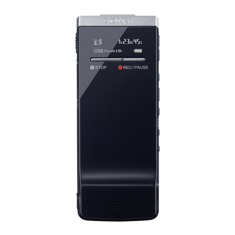 Sony ICD-TX50 quick start guide