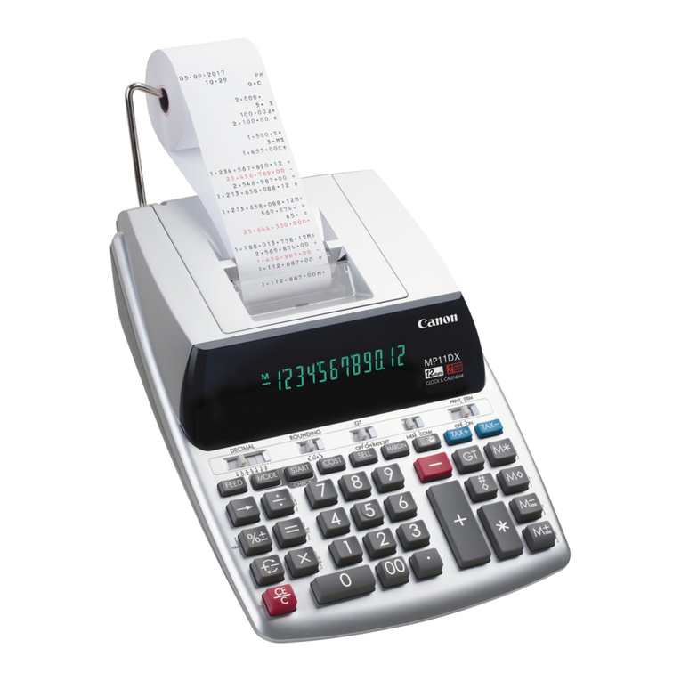 Canon MP11DX - Printing Calculator user manual