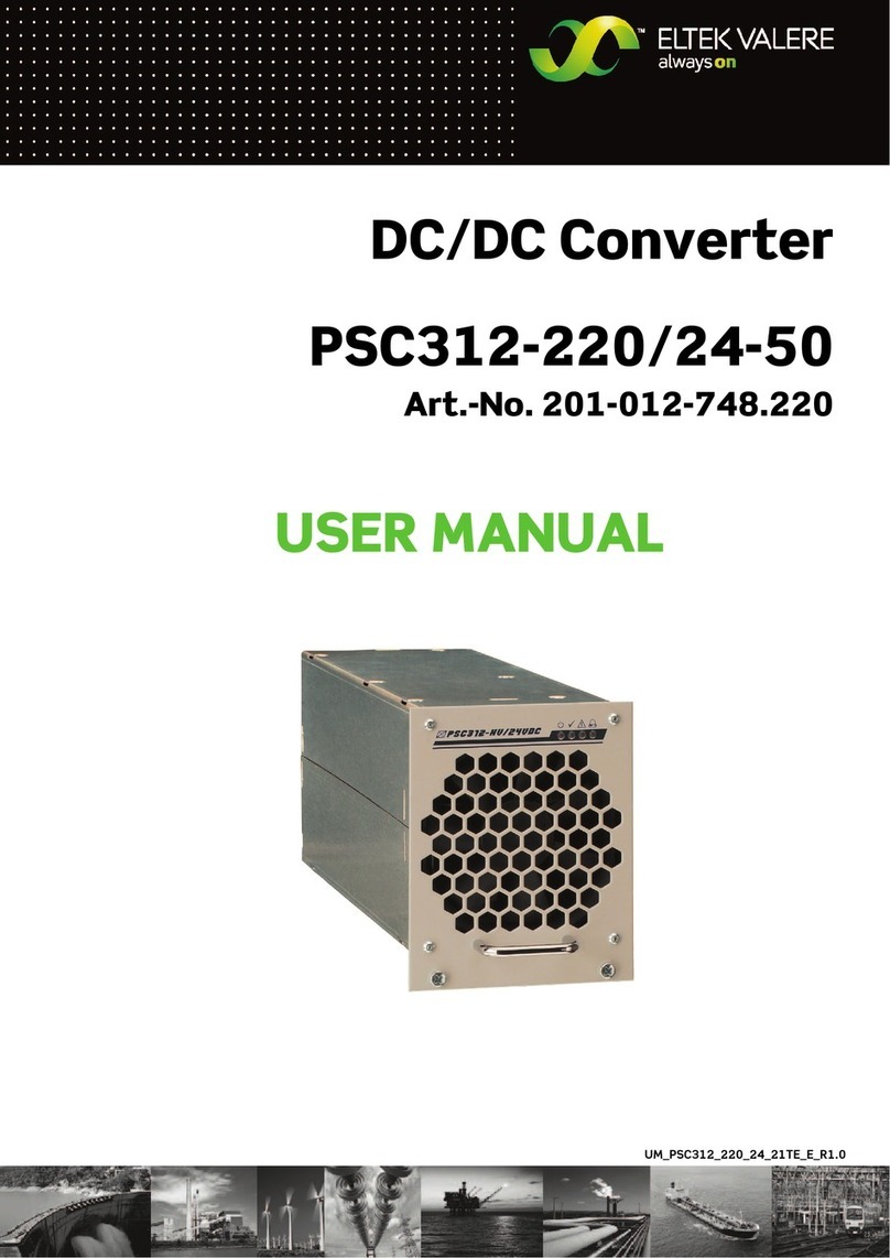 Eltek Valere PSC312-220/24-50 User manual