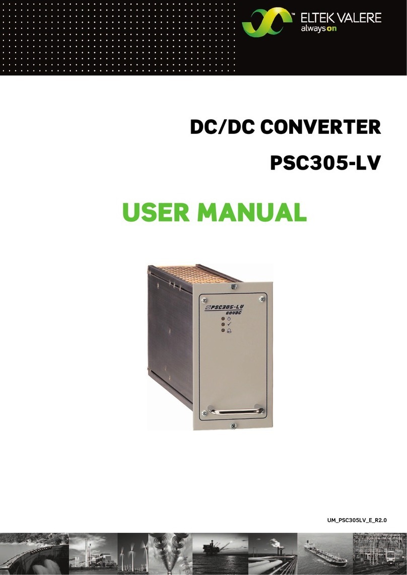 Eltek Valere PSC305-LV user manual