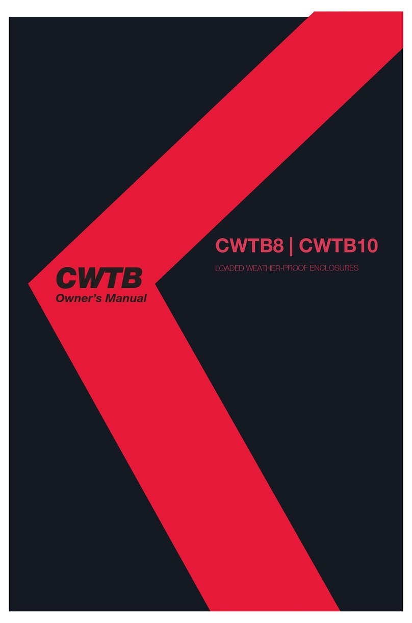 Kicker CWTB8 User manual