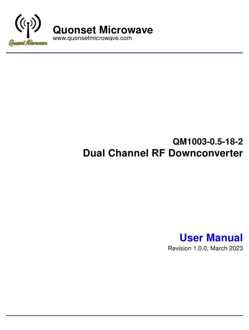 Quonset Microwave QM1003-0.5-18-2 user manual Quonset Microwave QM1003-0.5-18-2 user manual