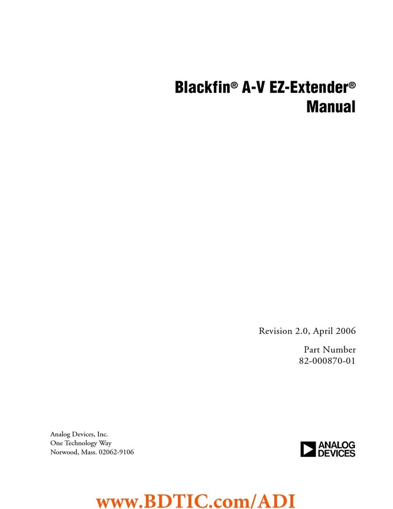 Analog Devices Blackfin A-V EZ-Extender manual
