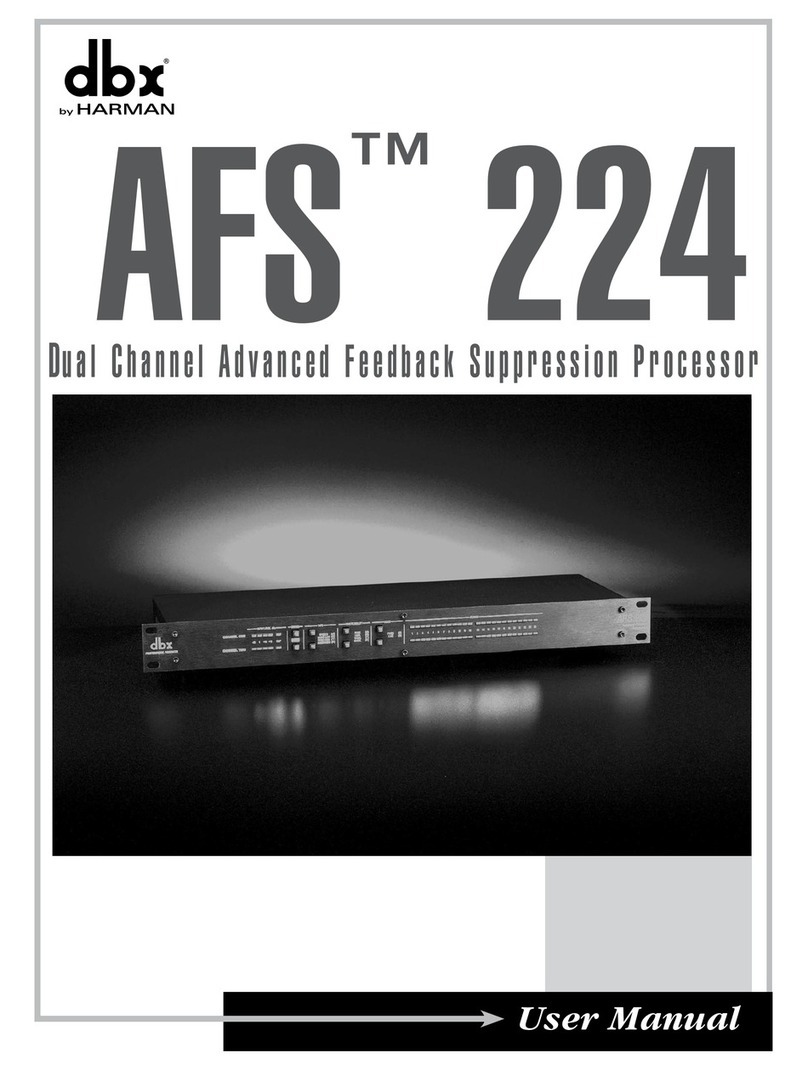 Harman dbx AFS 224 user manual