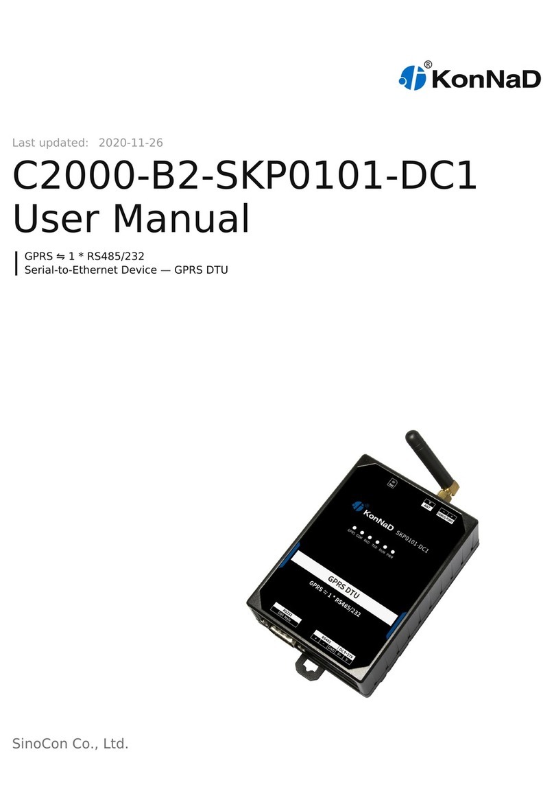 SinoCon KonNaD C2000-B2-SKP0101-DC1 user manual
