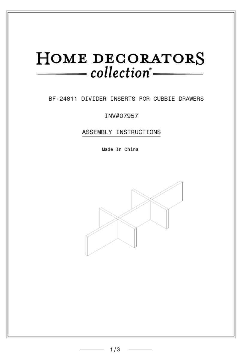 Home Decorators Collection BF-24811 Assembly instructions Home Decorators Collection BF-24811 Assembly instructions