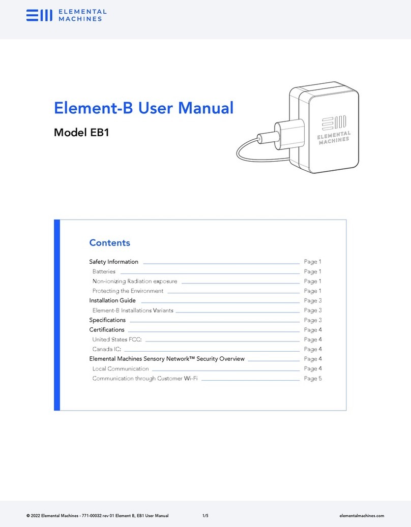 Elemental Machines Element-B user manual