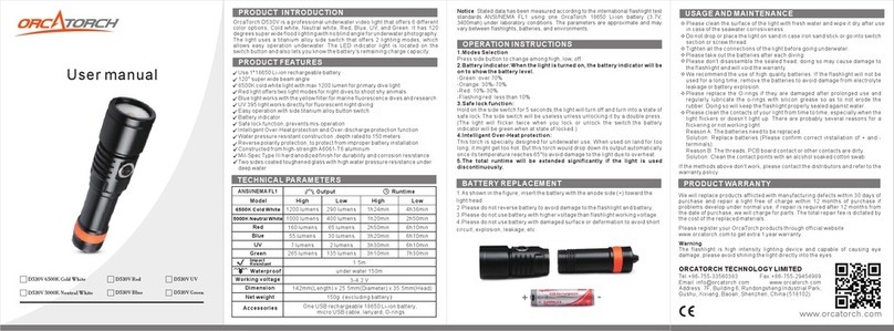 ORCATORCH D530V user manual