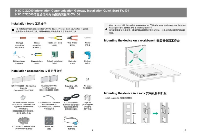 H3C ICG2000 User manual