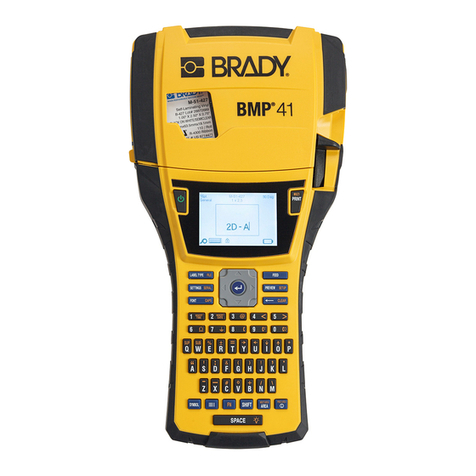 Brady BMP 41 quick start guide