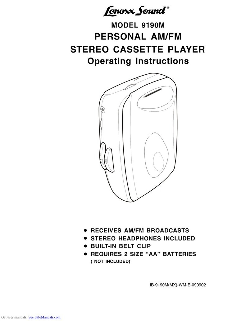 Lenoxx Sound 9190M User manual