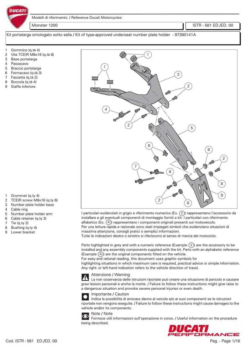 Ducati 97380141A User manual