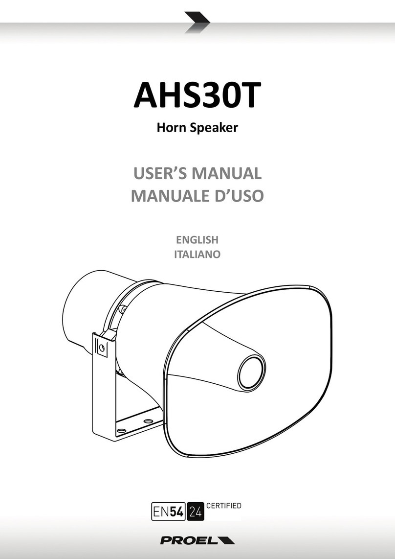 PROEL AHS30T user manual