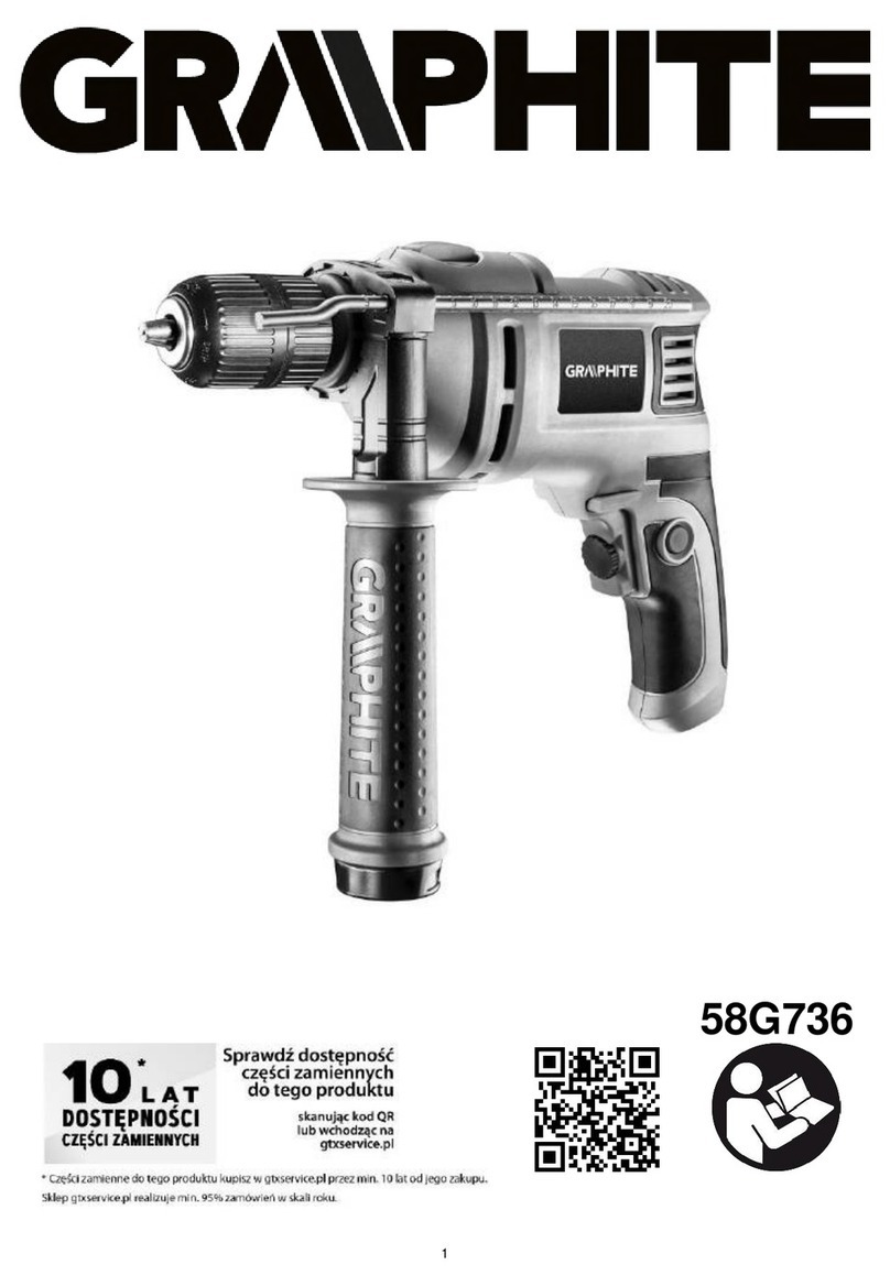 Graphite 58G736 Operating and installation instructions