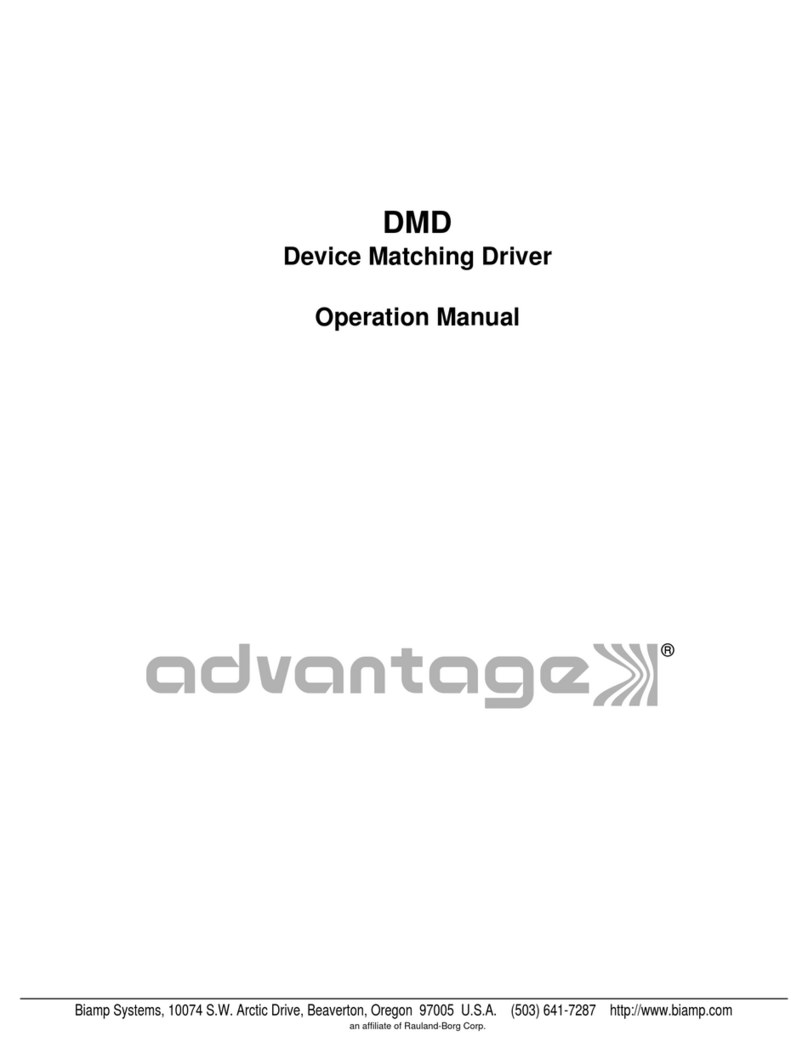 Advantage DMD Operation manual