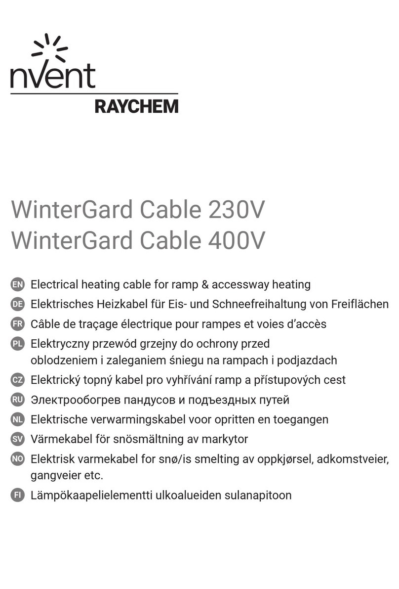 nVent RAYCHEM WinterGard Cable 230V Operation